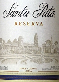 Santa Rita Merlot Reservatext