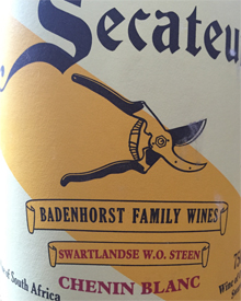 A. A. Badenhorst Secateurs Chenin Blanctext
