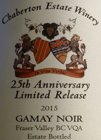 Chaberton 25th Anniversary Limited Release Gamay Noirtext