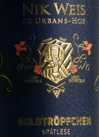 Nik Weis St. Urbans-Hof Piesporter Goldtropfchen Spatlese Rieslingtext