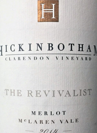 Hickinbotham Clarendon Vineyard The Revivalist Merlottext