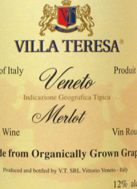 Villa Teresa Merlot (Organic)text