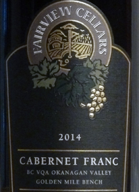 Fairview Cellars Cabernet Franc Premier Seriestext