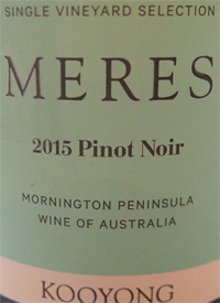 Kooyong Single Vineyard Meres Pinot Noirtext