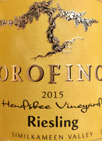 Orofino Hendsbee Vineyard Rieslingtext