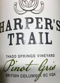 Harper's Trail Pinot Gris Thad Springs Vineyardtext