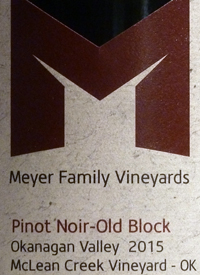 Meyer Family Vineyards Pinot Noir Old Block McLean Creek Vineyard - OK Fallstext
