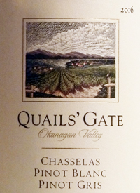 Quails' Gate Chasselas - Pinot Blanc - Pinot Gristext