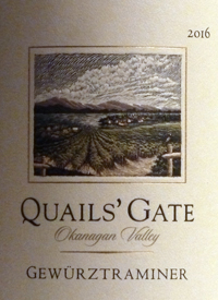 Quails' Gate Gewürztraminertext