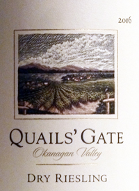 Quails' Gate Dry Rieslingtext