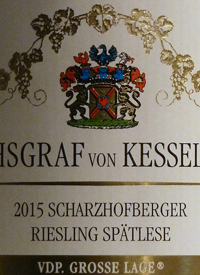 Reichsgraf von Kesselstatt Scharzhofberger Riesling Spatlesetext