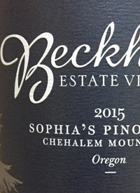 Beckham Estate Vineyard Sophia's Pinot Noirtext