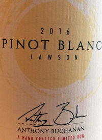 Anthony Buchanan Pinot Blanc Lawsontext