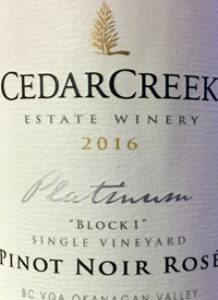 CedarCreek Platinum Block One Pinot Noir Rosétext