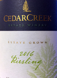 CedarCreek Rieslingtext