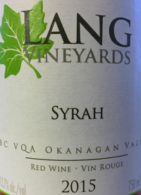 Lang Vineyards Syrahtext
