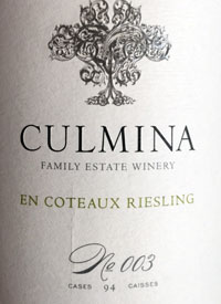 Culmina Family Estate En Coteaux Riesling No. 003text