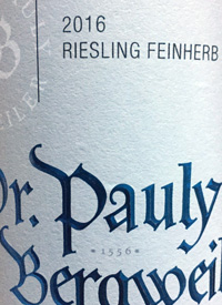 Dr. Pauly-Bergweiler Riesling Feinherbtext