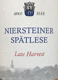 Gustav Adolf Schmitt Niersteiner Riesling Spätlese Late Harvesttext