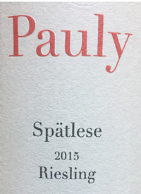 Pauly Lieserer Riesling Spatlesetext