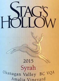 Stag's Hollow Syrahtext