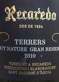 Recaredo Terrers Brut Nature Gran Reservatext