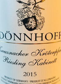 Dönnhoff Kreuznacher Krotenpfuhl Riesling Kabinetttext