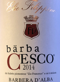 Elio Filippino Barba Cesco Barbera d'Alba Superioretext