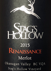 Stag's Hollow Renaissance Merlot Stag's Hollow Vineyardtext