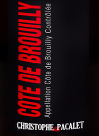 Christophe Pacalet Cote de Brouillytext