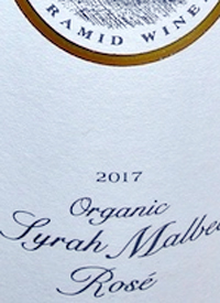 Summerhill Pyramid Winery Organic Syrah Malbec Rosetext