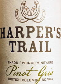 Harper's Trail Pinot Gris Thad Springs Vineyardtext